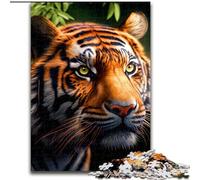 Puzzle da 1000 pezzi per adulti, puzzle a forma di tigre, realizzati in cartone, per regali di compleanno, vacanze, Natale e Halloween, 1000 pezzi(26x38cm)