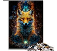 Puzzle da 1000 pezzi per adulti, puzzle a forma di volpe, perfetto per adolescenti, per rafforzare i legami familiari, rompicapo e regalo fai da te per la casa (dimensioni: 50x75cm)