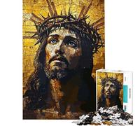 Puzzle da 1000 pezzi per adulti puzzle a mosaico di Cristo Gesù gioco pratico per adulti decorazione per la casa regalo di compleanno regali (dimensioni 50x75cm)