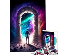 Puzzle da 1000 pezzi per adulti puzzle a tema portale spaziale giocattolo da 1000 pezzi decorazione da parete antistress regalo di compleanno regalo di viaggio (38x26cm)