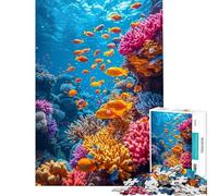 Puzzle da 1000 pezzi per adulti puzzle a tema subacqueo gioco rompicapo taglio di precisione regalo di compleanno regalo (dimensioni 50x75cm)