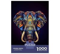 Puzzle Da 1000 Pezzi Per Adulti Puzzle Abstract Ornate Elephant Puzzle Per Adulti Giochi Rilassanti Regalo Di Compleanno Natale Regali Di Compleanno 38x26cm/1000pcs