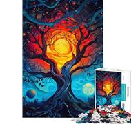 Puzzle da 1000 pezzi per adulti puzzle "Albero delle Due Lune" giocattolo fai-da-te per analisi e logica ottimo regalo per gli appassionati di videogiochi (dimensioni 38x52cm)