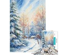 Puzzle da 1000 pezzi per adulti puzzle "Amleto innevato" puzzle per ragazzi gioco rompicapo un'opera d'arte gioco stimolante regalo (dimensioni 38x52cm)