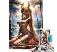Puzzle da 1000 pezzi per adulti puzzle anime sexy Cleopatra puzzle per adulti gioco per famiglie regalo di compleanno compleanno e Natale (dimensioni 38x52cm)
