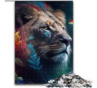 Puzzle da 1000 pezzi per adulti, puzzle arcobaleno a forma di leone, in cartone, giocattoli, regalo educativo, intellettuale, divertente, gioco per famiglie, 1000 pezzi(26x38cm)