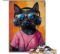 Puzzle da 1000 pezzi per adulti, puzzle Art Cat per adulti 26X38cm per adolescenti e ragazzi, compleanno e festa