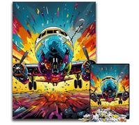 Puzzle da 1000 pezzi per adulti, puzzle artistici a forma di aereo, attività divertenti da fare a casa, regalo di compleanno, regali da viaggio 50x75CM/19,68x29,52 pollici