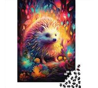 Puzzle da 1000 pezzi per adulti, puzzle artistici con animali e ricci, puzzle di carta, giocattolo educativo antistress, puzzle 38x26 cm/1000 pezzi
