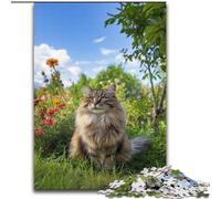 Puzzle da 1000 pezzi per adulti, puzzle artistici con gatti, 50x75cm, per amanti dei viaggi e coppie, giocattolo stimolante