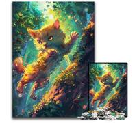 Puzzle da 1000 pezzi per adulti, puzzle artistici con gatti, per feste, compleanni e serate di giochi in famiglia, 50x75CM/19,68x29,52 pollici