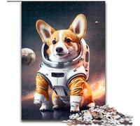 Puzzle da 1000 pezzi per adulti, puzzle Astronauta Corgi, dimensioni: 38x26cm, ideale per divertimento in famiglia, relax e regali per le feste.