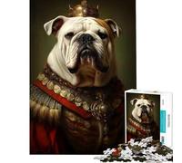 Puzzle da 1000 pezzi per adulti puzzle Bulldog barocco puzzle da 1000 pezzi decorazione per la casa giocattoli regali per donne regali per amici e familiari (38x52cm)