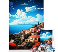 Puzzle da 1000 pezzi per adulti puzzle Calabria dipinto a olio giocattoli antistress regali di Babbo Natale segreto gioco educativo adatto per la decorazione del desktop dimensioni 50x75cm