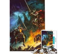 Puzzle da 1000 pezzi per adulti puzzle "Campo di battaglia maledetto" aiuta ad allenare la mente taglio di precisione gioco impossibile adatto a partire dai 14 anni (50x75cm)