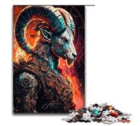 Puzzle da 1000 pezzi per adulti puzzle Capra Guerriera giocattoli per l'intrattenimento della famiglia decorazioni e regali unici per la casa 75x50 cm.