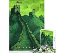 Puzzle da 1000 pezzi per adulti,puzzle cinese,propaganda artistica,giocattolo educativo,regalo divertente per gioco educativo Ogni pezzo è unico - dimensioni 38x26cm