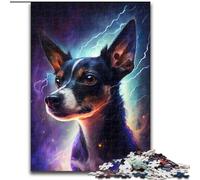 Puzzle da 1000 pezzi per adulti, puzzle colorati a forma di cane fulmine, realizzati in cartone, gioco rompicapo, gioco interattivo per famiglie, adatto dai 14 anni in su, 1000 pezzi(26x38cm)