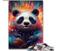 Puzzle da 1000 pezzi per adulti, puzzle colorati a forma di panda per adulti, per compleanni, feste e occasioni speciali (dimensioni 50x75cm)