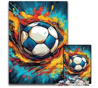 Puzzle da 1000 pezzi per adulti, puzzle colorati a tema calcio per adulti, gioco rompicapo per adolescenti, regalo perfetto per le vacanze, 50x75CM/19,68x29,52 pollici