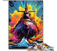Puzzle da 1000 pezzi per adulti, puzzle colorati con sottomarini, 1000 pezzi per adulti, regalo perfetto per feste e compleanni (dimensioni 26x38cm)