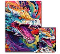 Puzzle da 1000 pezzi per adulti, puzzle colorati del drago cinese per adulti, gioco rompicapo per adolescenti, regalo perfetto per le vacanze 26X38CM/10,23x14,96 pollici