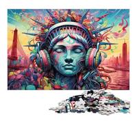 Puzzle da 1000 pezzi per adulti, puzzle colorati della Statua della Libertà per adulti, gioco rompicapo per adolescenti, regalo perfetto per le vacanze 50x75CM/19,68x29,52 pollici