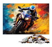 Puzzle da 1000 pezzi per adulti, puzzle colorati di moto GP per adulti, perfetti per il divertimento in famiglia, giochi di società, bomboniere per feste di compleanno 50x75CM / 19,68x29,52 pollici