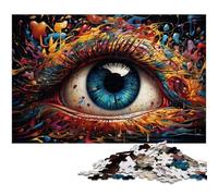 Puzzle da 1000 pezzi per adulti puzzle colorati fantasy con occhi regalo per antistress sfida difficile 1000 pezzi (38x26 cm)