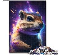 Puzzle da 1000 pezzi per adulti, puzzle colorati in cartone raffiguranti uno scoiattolo, rompicapo impegnativo per adolescenti, perfetto come decorazione per la casa o come regalo (dimensioni 26x38cm)
