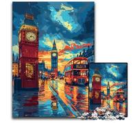 Puzzle da 1000 pezzi per adulti,puzzle colorati raffiguranti il Big Ben di Londra,perfetti per il divertimento in famiglia,giochi di società,bomboniere per feste di compleanno,10,23x14,96 pollici.