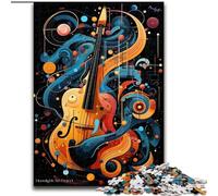 Puzzle da 1000 pezzi per adulti, puzzle colorati raffiguranti il violino, da 1000 pezzi per adulti, attività di unione familiare, feste e compleanni, dimensioni 38x26cm