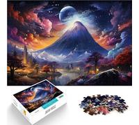 Puzzle da 1000 pezzi per adulti Puzzle colorato del Monte Fuji Giochi educativi 26x38cm Gioco stimolante e gioco familiare per adolescenti dai 14 anni e oltre
