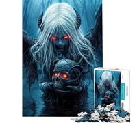 Puzzle da 1000 pezzi per adulti puzzle con angelo oscuro e teschio puzzle per adolescenti giochi divertenti modelli da assemblare regali unici per compleanno e Natale (dimensioni 38x52cm)