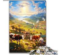 Puzzle da 1000 pezzi per adulti, puzzle con animali da fattoria, adolescenti, coppie e amici per compleanni e Natale (dimensioni: 26x38cm)