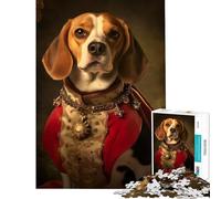 Puzzle da 1000 pezzi per adulti puzzle con beagle barocco giocattoli educativi giochi divertenti sfida impegnativa regali per donne e uomini (dimensioni 38x26cm)