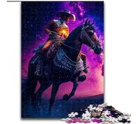 Puzzle da 1000 pezzi per adulti, puzzle con cavaliere, dimensioni 50x75cm, regalo perfetto per l'arredamento della casa e per il divertimento delle feste.