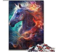Puzzle da 1000 pezzi per adulti, puzzle con cavallo viola da sogno, gioco interattivo per famiglie, ideale per adolescenti, regalo rompicapo (dimensioni: 26x38cm)