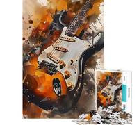 Puzzle da 1000 pezzi per adulti puzzle con chitarra single coil poster puzzle per adolescenti gioco rompicapo un'opera d'arte gioco stimolante regalo (dimensioni 38x52cm)