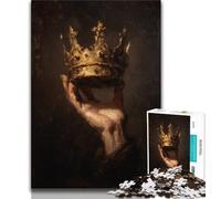 Puzzle da 1000 pezzi per adulti, puzzle con corona dipinta a olio, giochi educativi, decorazione per la casa, adatti per la decorazione del desktop (dimensioni 75x50cm)