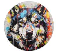 Puzzle da 1000 pezzi per adulti, puzzle con graffiti di iene, decorazioni artistiche, giocattolo di intelligenza per giochi al chiuso in famiglia 67,5x67,5 cm