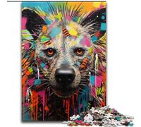 Puzzle da 1000 pezzi per adulti, puzzle con graffiti di iene, puzzle da 1000 pezzi per donne, regali per uomini (dimensioni 26x38cm)