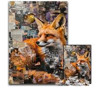 Puzzle da 1000 pezzi per adulti, puzzle con graffiti di volpe, giochi educativi, migliora l'amore tra coppie dai 14 anni in su, 50x75cm