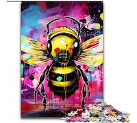 Puzzle da 1000 pezzi per adulti, puzzle con graffiti sulle api, dimensioni 26x38cm, rompicapo stimolante - giocattolo rilassante per adolescenti