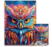 Puzzle da 1000 pezzi per adulti, puzzle con gufo rosa per adulti, gioco rompicapo per adolescenti, regalo perfetto per le vacanze 26X38CM/10,23x14,96 pollici