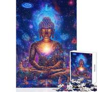 Puzzle da 1000 pezzi per adulti puzzle con il divino cosmo e Buddha giochi divertenti per adulti gara di velocità gioco stimolante regalo (dimensioni 38x26cm)