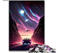 Puzzle da 1000 pezzi per adulti, puzzle con incontro con gli UFO, dimensioni 26x38cm, regalo perfetto per l'arredamento della casa e per il divertimento durante le feste.