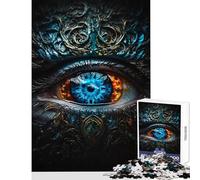 Puzzle da 1000 pezzi per adulti,puzzle con occhio mistico,giocattoli antistress,regali per donne e uomini,gioco per famiglie,attività divertenti a casa,dimensioni 38x52cm
