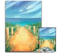 Puzzle da 1000 pezzi per adulti puzzle con paesaggi sulla spiaggia perfetti per il divertimento in famiglia durante Natale Ringraziamento compleanni e Pasqua 1000 pezzi (75x50cm)