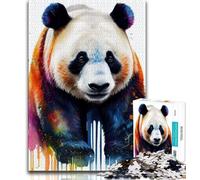 Puzzle da 1000 pezzi per adulti puzzle con panda e animali pop art per adolescenti ideali come regalo per tutta la famiglia dai 14 anni in su 38x26cm